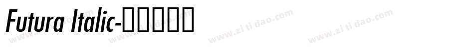 Futura Italic字体转换